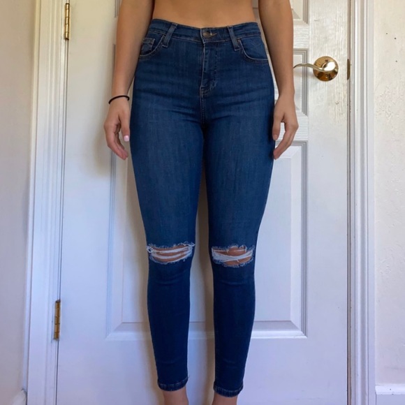 topshop jeans jumpsuit